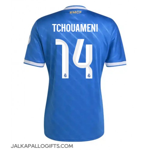 Real Madrid Aurelien Tchouameni #14 Kolmaspaita 2025-26 Lyhythihainen Real Madrid Aurelien Tchouameni #14 Kolmaspaita 2025-26 Lyhythihainen